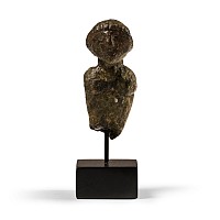 Greek Bronze Male Figural Attachment