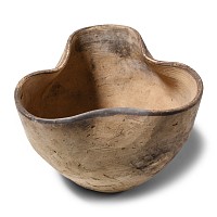 Greek Painted Terracotta Trefoil Cup