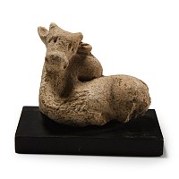 Greek Terracotta Zebu Statuette