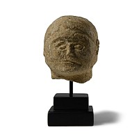 Romano-Celtic Marble Head of a Warrior