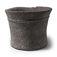 Western Asiatic Carved Basalt Mortar