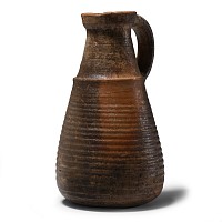 Roman Brown Ware Ribbed Jug