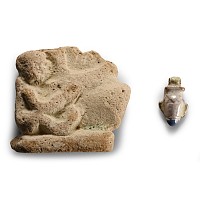 Egyptian Faience Phallic Figural Amulet
