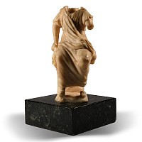Neoclassical Marble Seated Robed Figure