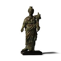 Roman Bronze Figure of Fortuna