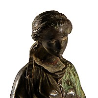 Post Medieval Bronze Statue of Sappho