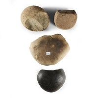 Native American Smoothing Stone Group