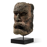 Celtic Style Bearded Stone Head