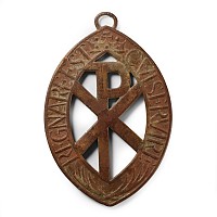 Post Medieval Bronze Arch-Fellowship of Saint Stephen Pendant