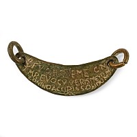 Post Medieval Roman Style Bronze Dedicatory Plaque