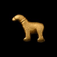 Western Asiatic Gold Zoomorphic Bead
