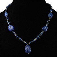 Bactrian Style Lapis Lazuli Bead Necklace