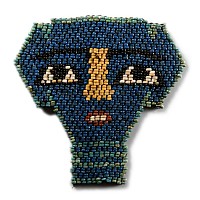 Egyptian Faience Mummy Bead Mask