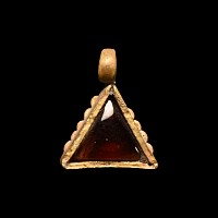 Medieval Gold and Garnet Pendant