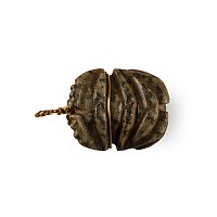 Egyptian Hardstone Heart Scarab in Gold Mount