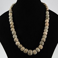 Natural History - Woolly Mammoth Bone Bead Necklace String