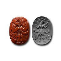Late Roman Gnostic Carnelian Gemstone