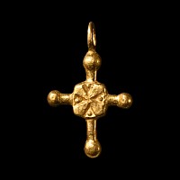 Byzantine Gold Cross Pendant