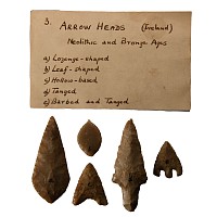 'The General Sir George Cockburn' Stone Age Flint Arrowhead Collection
