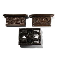 English Carved Oak Panel Group