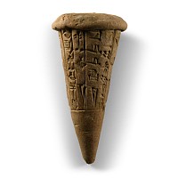 Sumerian Cuneiform Foundation Cone from Lagash During the Reign of Gudea
