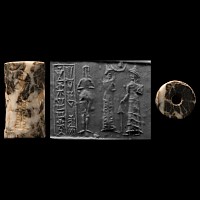Old Babylonian Cylinder Seal of Ili-iddinam, Servant of the Goddess Nin-si'anna