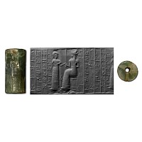 Large Middle Elamite Cylinder Seal of Kidnu, Chief Overseer of King Tan-Ruhurater II