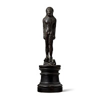 Greek Bronze Naked Youth Statuette