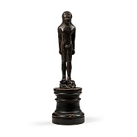 Greek Bronze Naked Youth Statuette