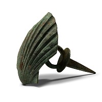 Roman Bronze Scallop Shell Chariot Mount