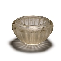 Hellenistic Ribbed Rock Crystal Bowl