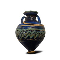 Greek Core-Formed Glass Aryballos