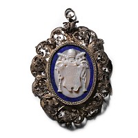 Silver Plaque with Papal Heraldic Cameo