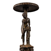 Bronze Candelabra Lamp Stand