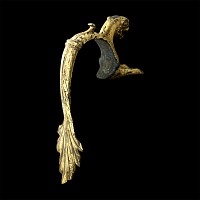 Roman Gilt Bronze Panther Handle