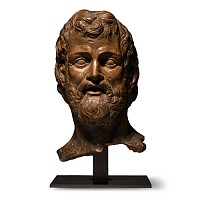 Terracotta Head of a Bearded Man
