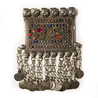 Tribal Silver-Coloured Metal Pendant