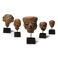 Prehispanic Teotihuacan Terracotta Head Collection