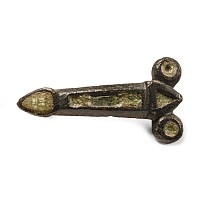 Roman Enamelled Bronze Phallic Mount