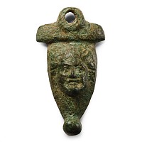 Roman Bronze Figural Escutcheon
