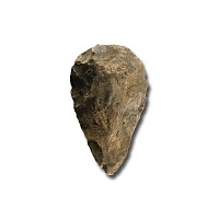 Stone Age 'Plazac' Knapped Flint Cordate Handaxe