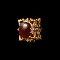 Medieval Gold and Garnet Amulet
