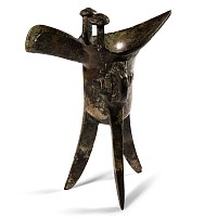 Archaic Chinese Shang Bronze Jiu