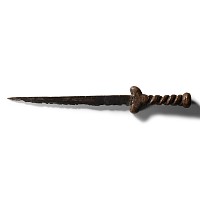 Medieval 'Thames' Iron Dagger with Wood Handle
