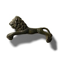 Roman 'Essex' Bronze Lion Military Folding Knife Handle