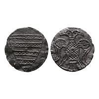Medieval 'Thames' Bifacial Pewter Wine Tavern Token