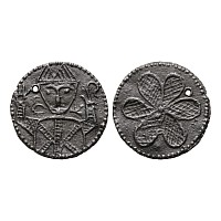 Medieval 'Thames' Bifacial Pewter Wine Tavern Token