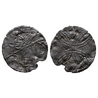 Medieval 'Thames' Bifacial Pewter Wine Tavern Token