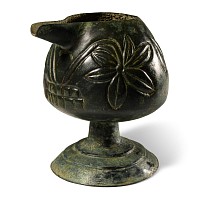 Elamite Spouted Vessel with Flowers