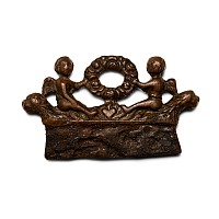 Tudor Period Iron Fire-Striker with Bronze Handle with Cherubs
